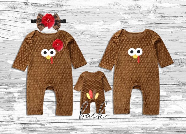Thanksgiving twins baby outfit